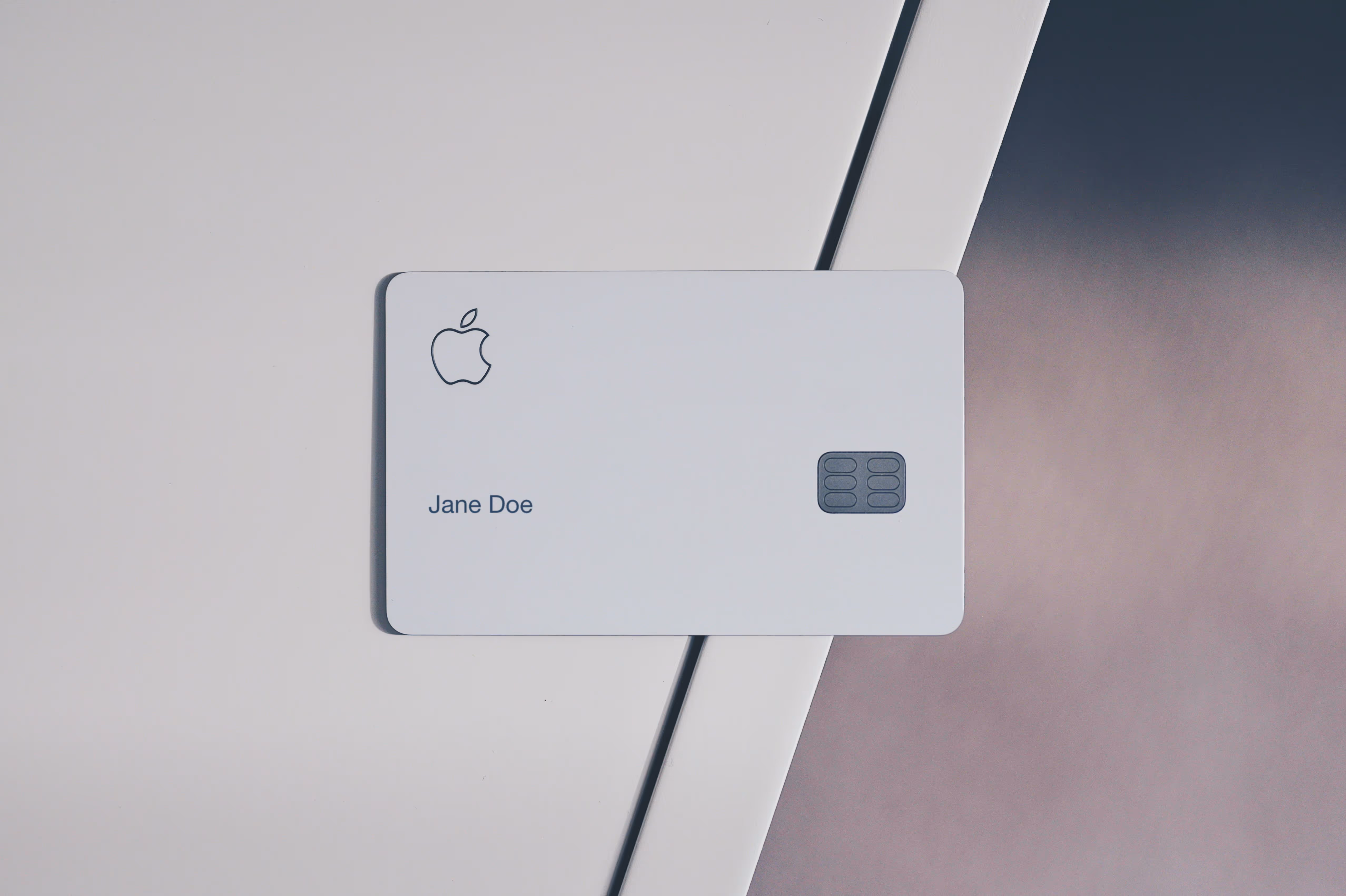 apple credit card on a desk